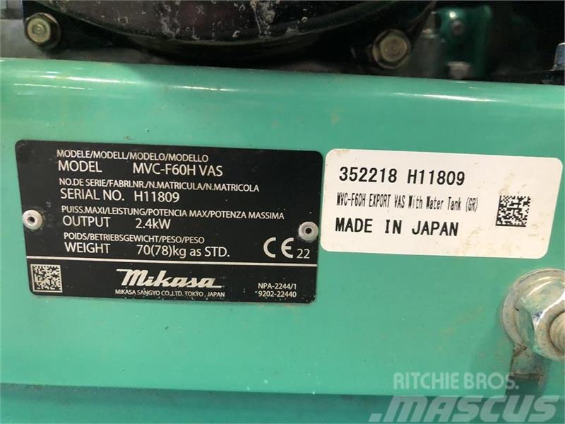 Mikasa MVC-F60H VAS Vibrator compactors
