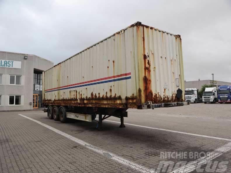 Fliegl Med container Containerframe/Skiploader semi-trailers