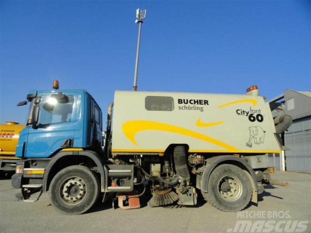 Scania P 230 Bucher Sweeper trucks