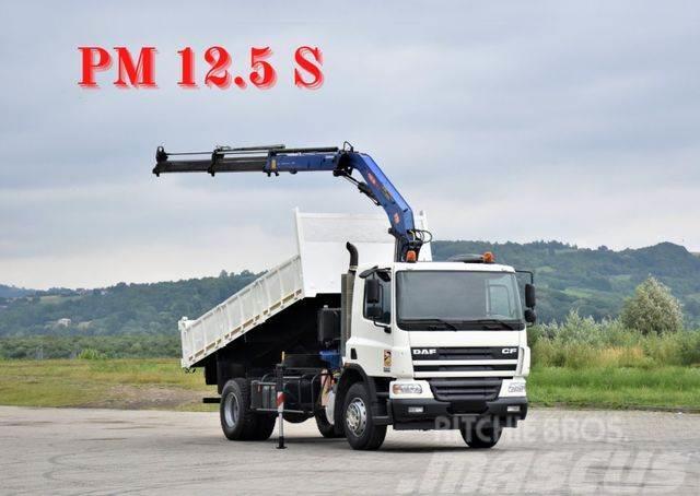 DAF CF 75.310 *Kipper 5,10 m + KRAN * TOPZUSTAND Crane trucks