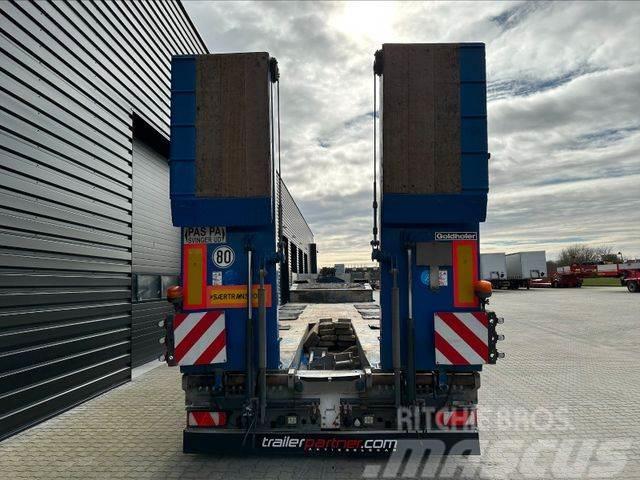 Goldhofer Tieflader STZ L4 ausziehbar / baggermulde Low loader-semi-trailers