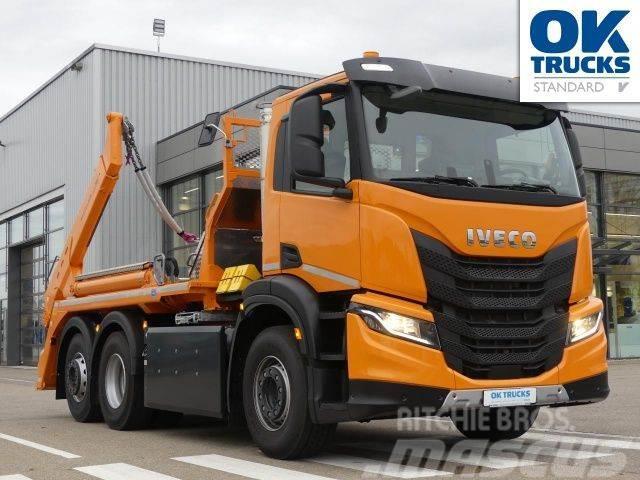 Iveco S-Way AD260S40Y/PS CNG 6x2 Meiller AHK Intarder Demountable trucks