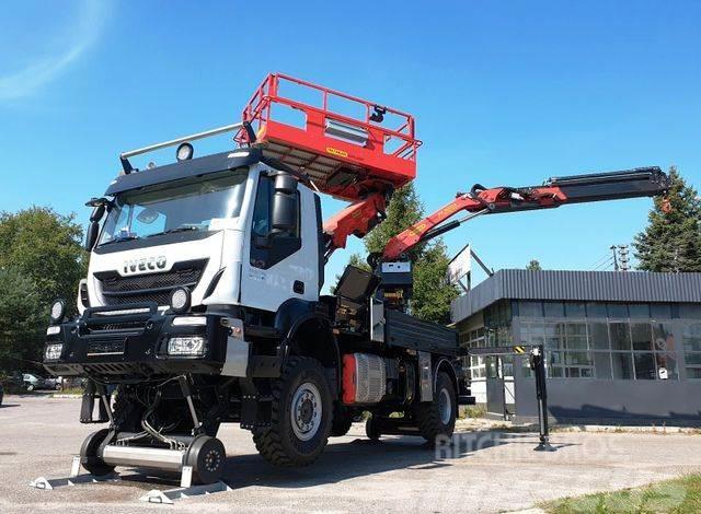 Iveco TRAKER 4x4 RAIL ROAD PALFINGER SCHIENEN TWO WAY Truck mounted aerial platforms