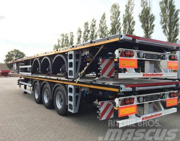 Kässbohrer Plateau 13.600 mm neu Low loader-semi-trailers