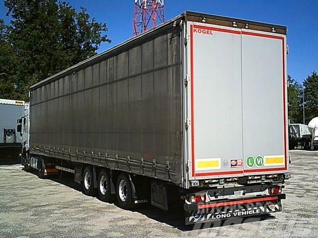 Kögel SNCO 24 MEGA Hubdach + LIFT Achse Curtainsider semi-trailers