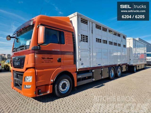 MAN TGX 26.480 / KOMPLETT /Hub/3 Stock/Durchlade Livestock carrying trucks
