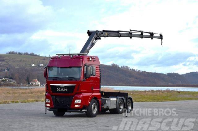 MAN TGX 28.480 Sattelzugmaschine + HMF 2120 K5/FUNK Truck Tractor Units