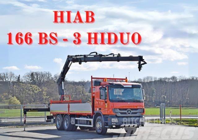 Mercedes-Benz ACTROS 2636 * HIAB 166BS-3HIDUO+FUNK / 6x4 Crane trucks