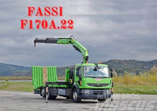 Renault PREMIUM 320 DXI * FASSI F170A.22 + FUNK Recovery vehicles
