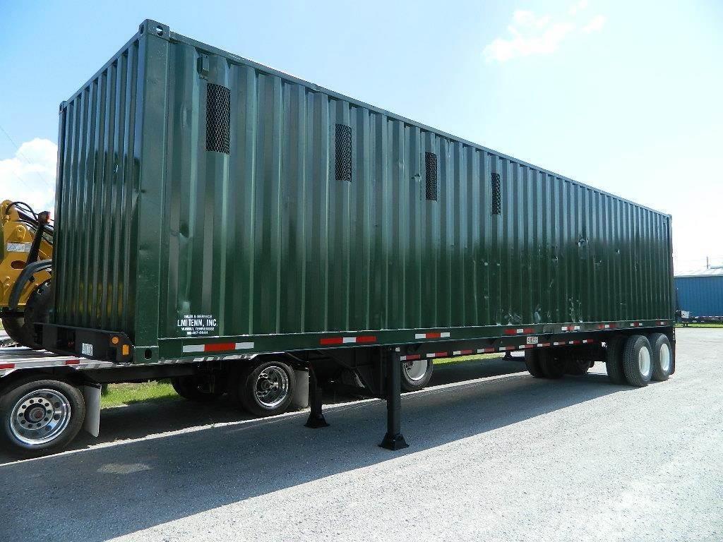  Custom Built EXTRA HD CHIP VANS STEEL Containerframe/Skiploader trailers