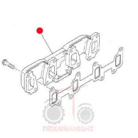 Agco spare part - exhaust system - other exhaust system Other farming machines