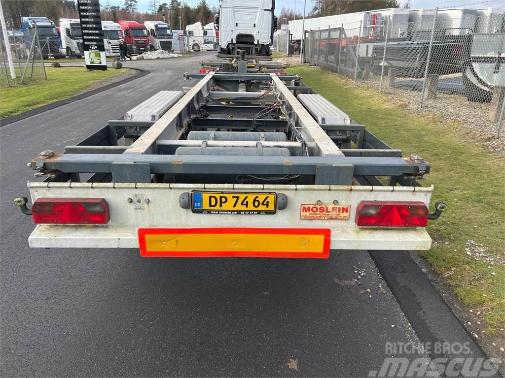 Ackermann 11 ton - 7150 mm + 20 fods container Containerframe/Skiploader trailers