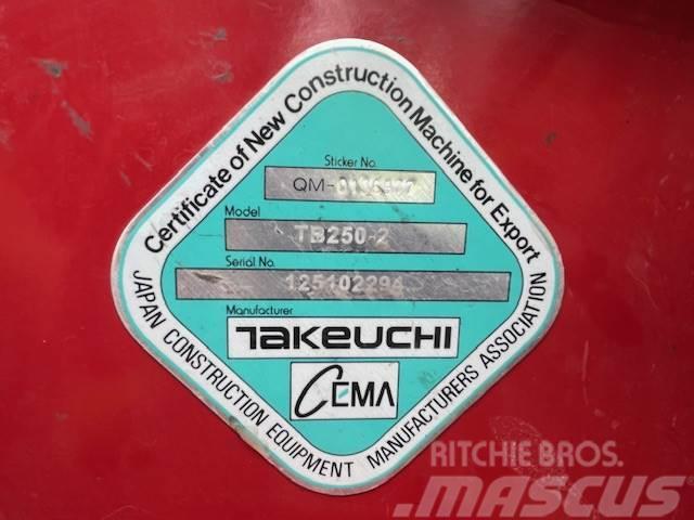 Takeuchi TB250-2 Mini excavators < 7t