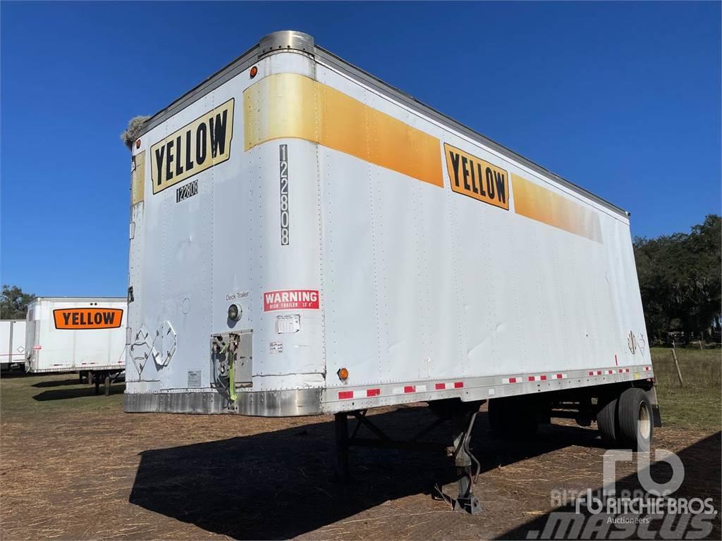 Fruehauf 28 ft x 102 in S/A Box body semi-trailers