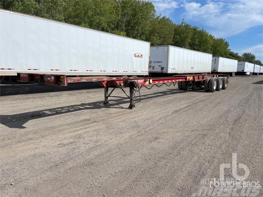 Max Atlas Tri/A Extendable 40 Ft - 53 Ft Containerframe/Skiploader semi-trailers