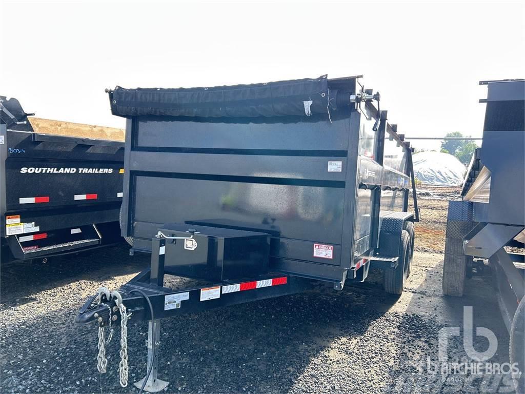  R & J TRAILER 14 ft T/A Dump Vehicle transport trailers