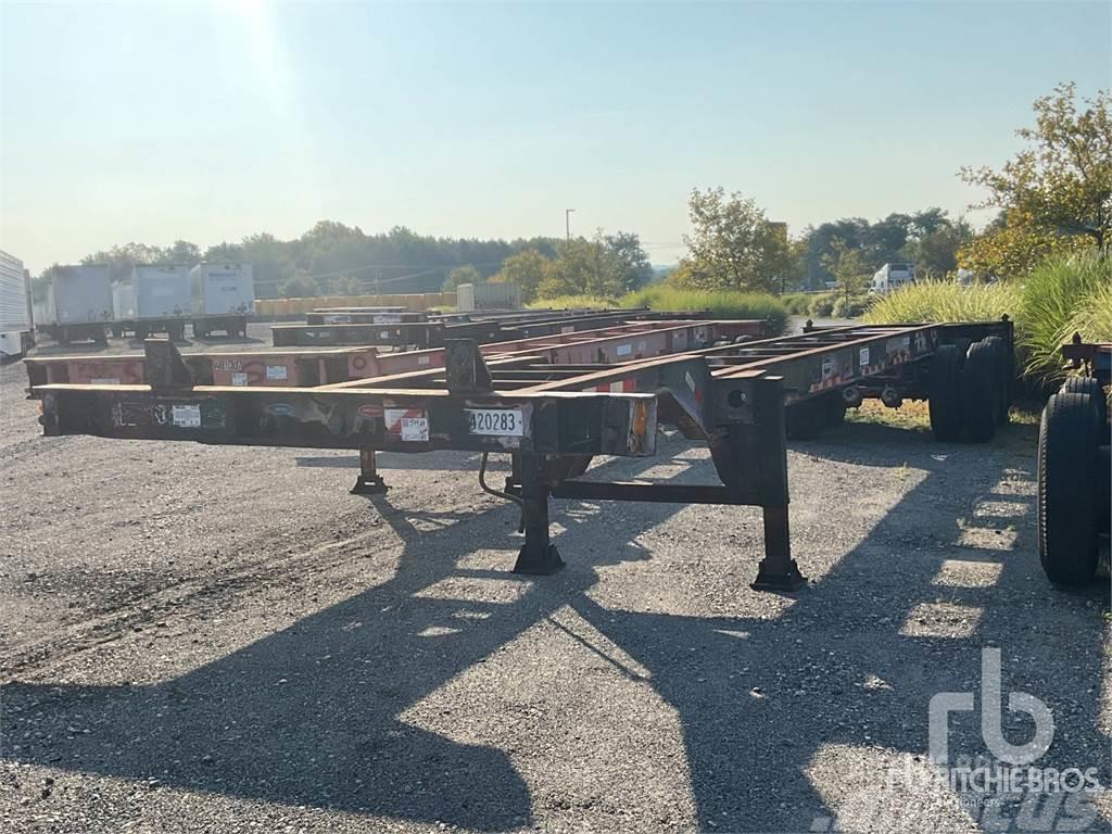 Strick 30 ft T/A Gooseneck Containerframe/Skiploader semi-trailers