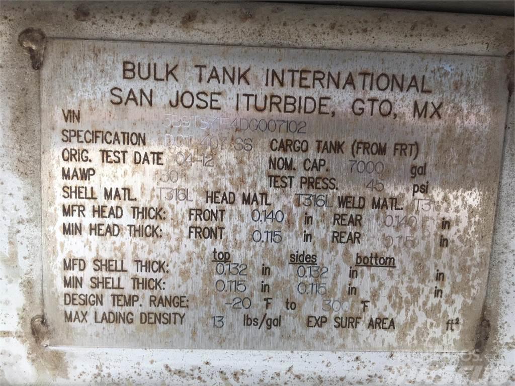  BULK NON-CODE 407 / 7000G / INSULATED Tanker trailers