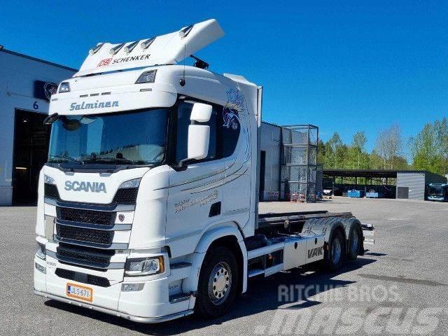 Scania R 500 B6x2NB Containerframe/Skiploader trucks