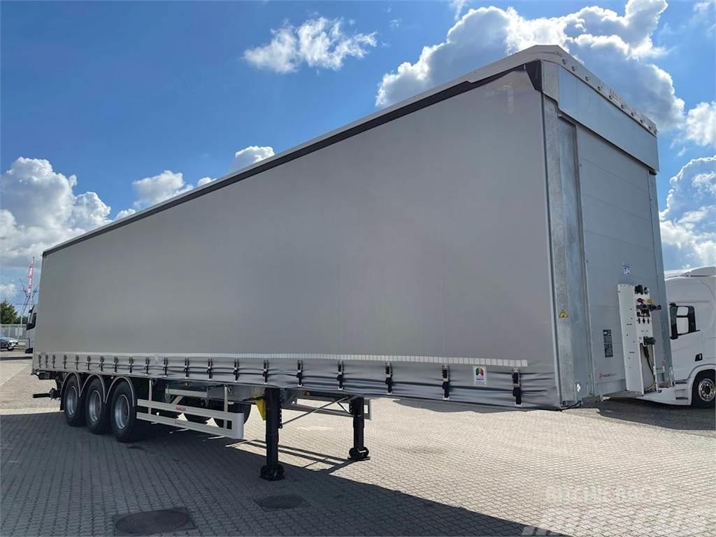 Hangler 3-aks - 2500 kg Zepro lift + Hævetag Curtainsider semi-trailers