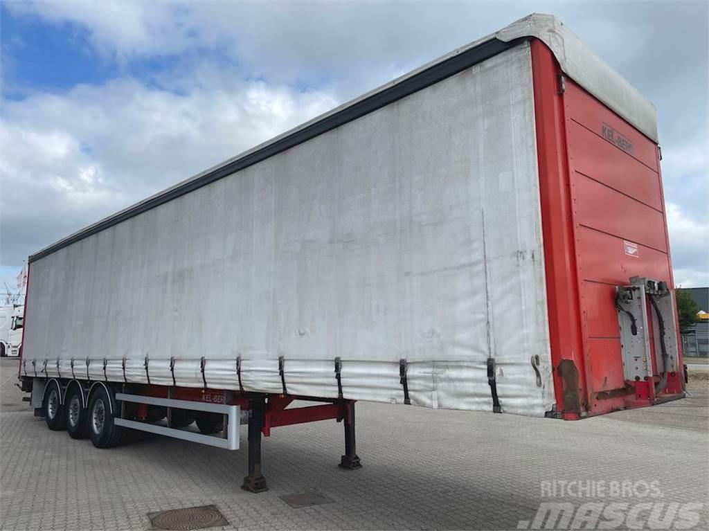 Kel-Berg 3-aks gardin hårdttræ bund 2.500kg lift Curtainsider semi-trailers