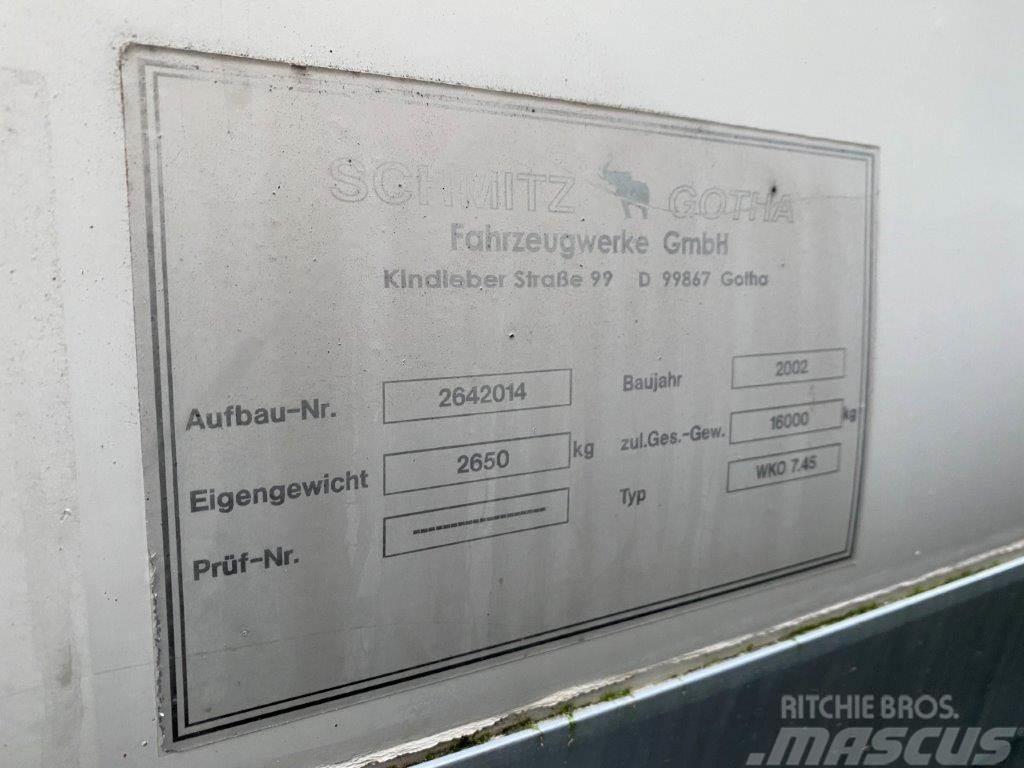 Schmitz WKO 7450 mm veksellad Boxes