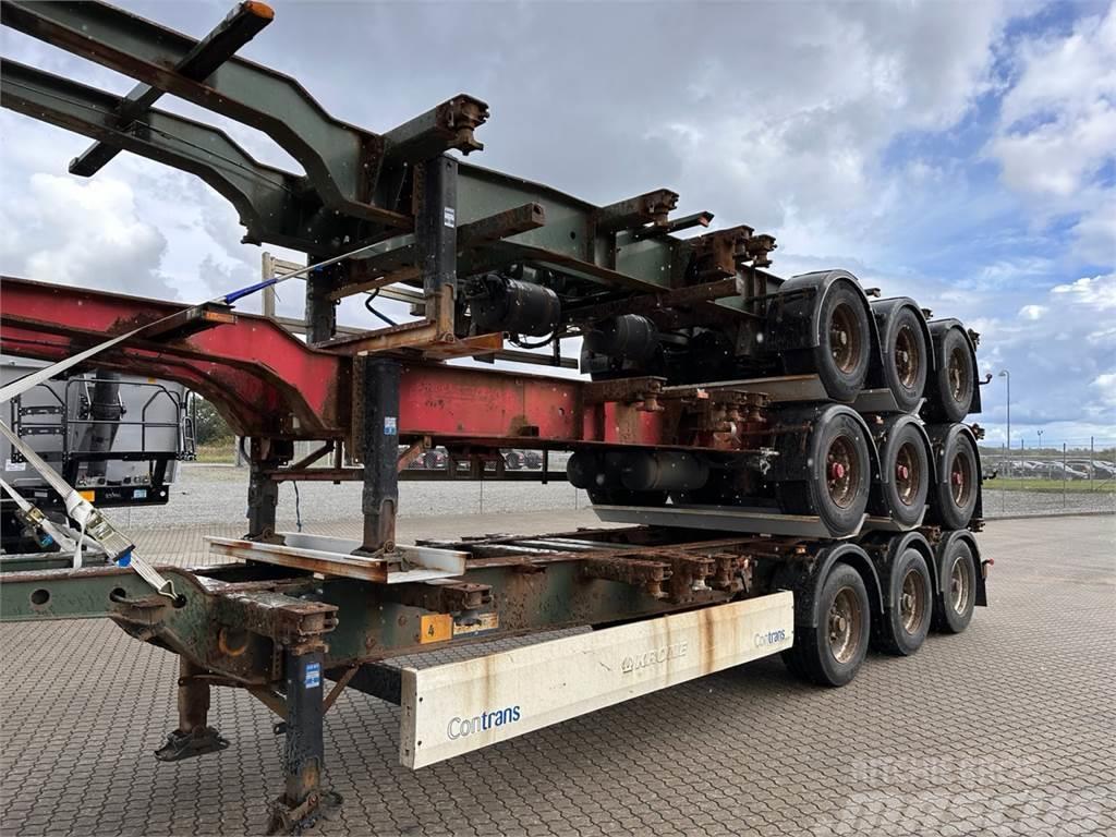 HFR 3 x Multichassis Containerframe/Skiploader semi-trailers