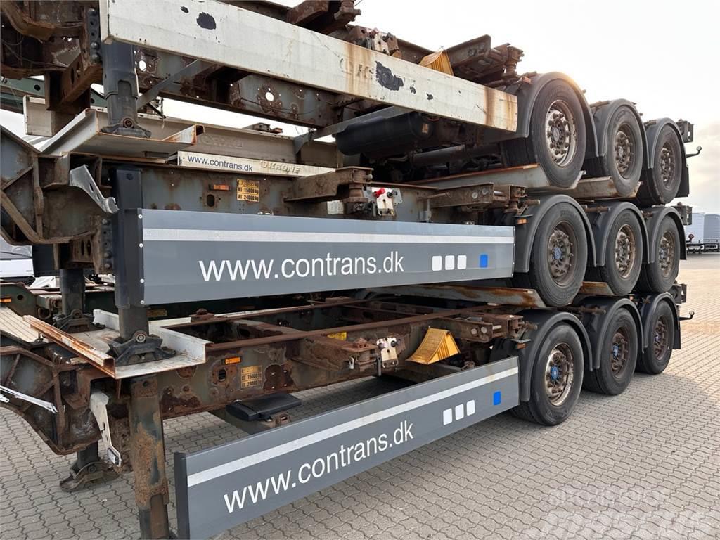 Schmitz 3 x Multichassis Containerframe/Skiploader semi-trailers