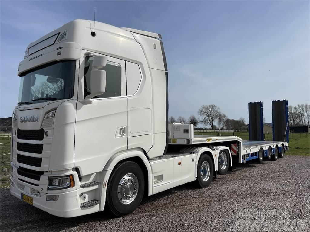 Scania S730 Broshuis Low loader-semi-trailers