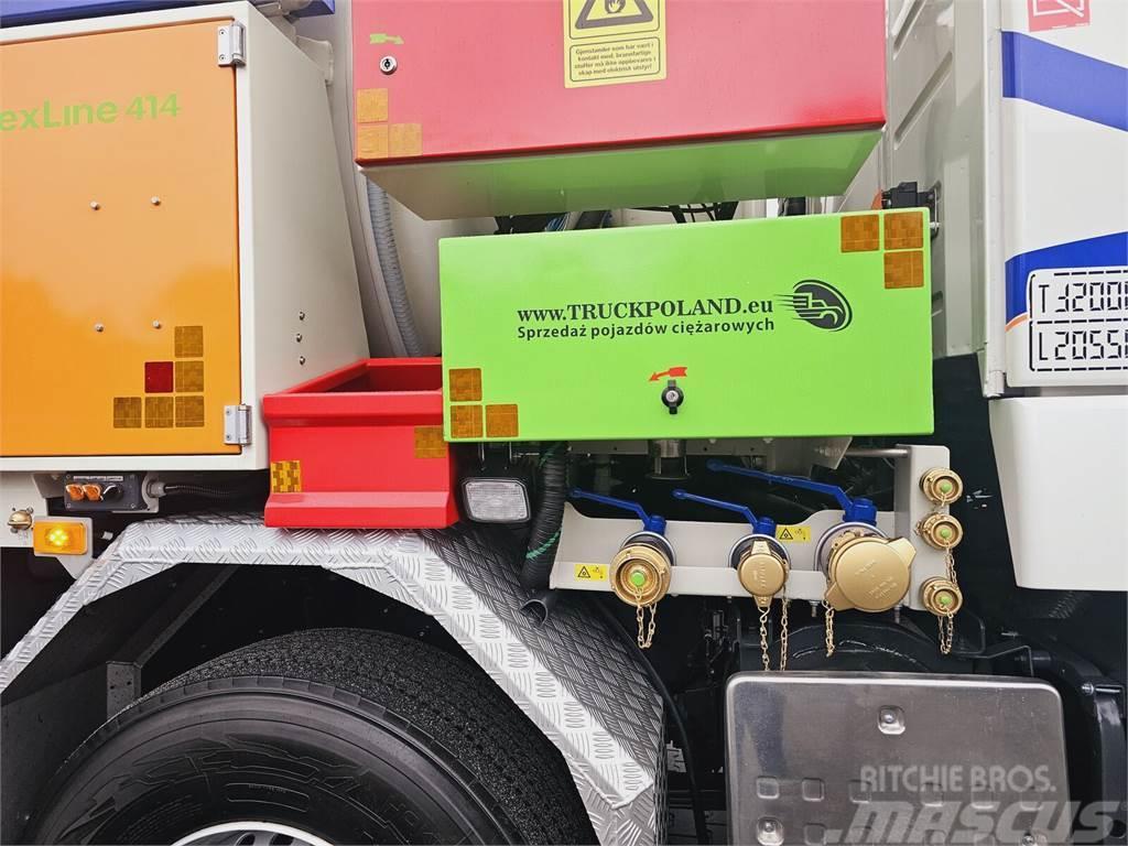 Volvo WUKO LARSEN FLEX LINE 414 ADR for collecting liqui Sewage disposal Trucks
