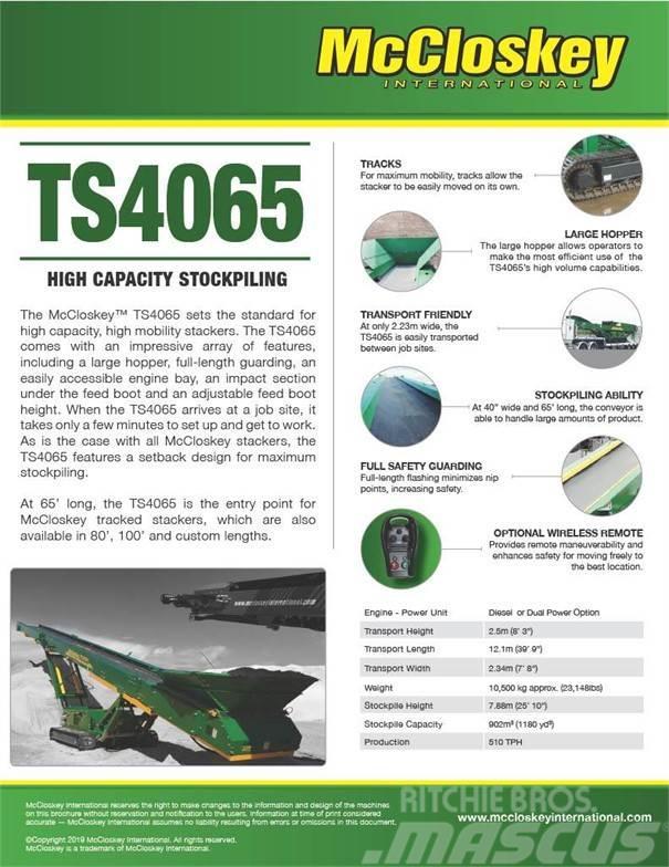 McCloskey TS4065 Conveyors